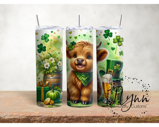 St. Patrick's Day Baby Cow Tumbler